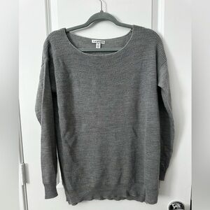 Hannah Gray Waffle-Knit Sweater